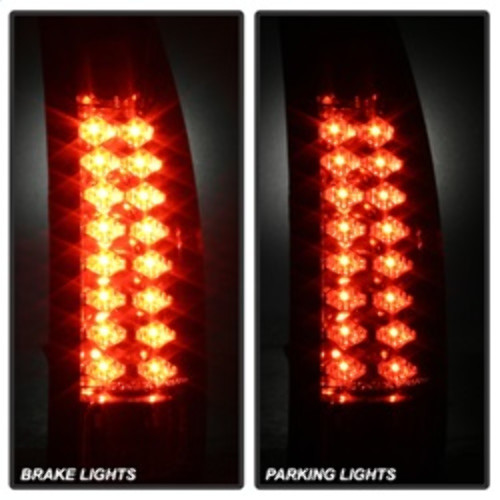 Spyder LED Tail Lights for Chevy C/K Series/GMC Sierra - Black Smoke
