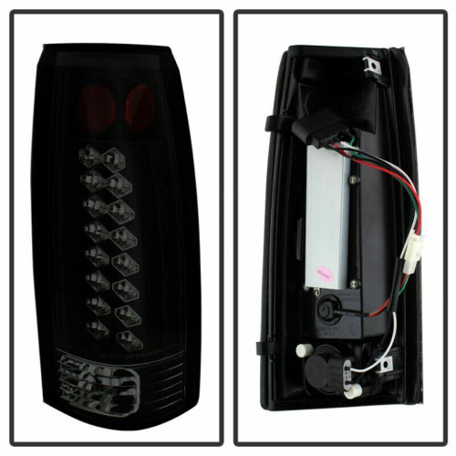 Spyder LED Tail Lights for Chevy C/K Series/GMC Sierra - Black Smoke