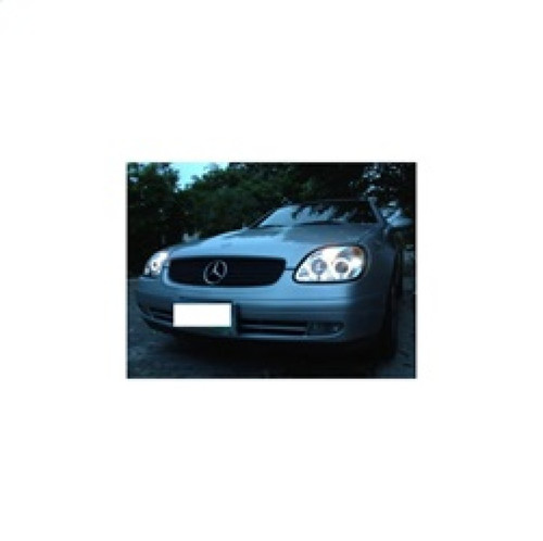 Spyder Projector Halogen LED Halo for Mercedes Benz SLK - Chrome