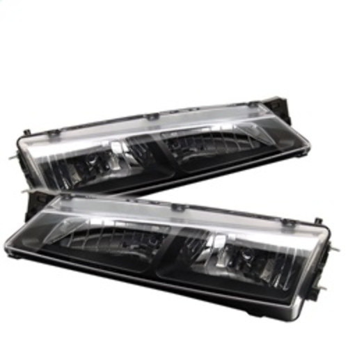 Spyder Crystal Headlights for Nissan 240SX - Black