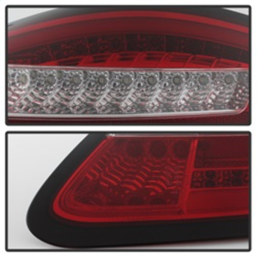 Spyder LED Tail Lights for Porsche 987 Cayman/Boxster - Red Clear