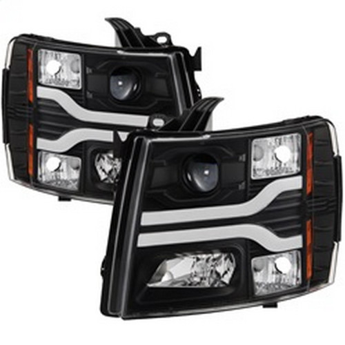 Spyder Version 3 Projector Headlights for Chevy Silverado 1500 - Black