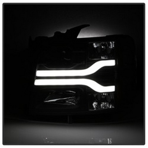 Spyder Version 3 Projector Headlights for Chevy Silverado 1500 - Black