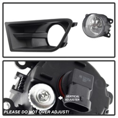 Spyder Fog Light w/ Universal Switch for Ford Mustang - Clear