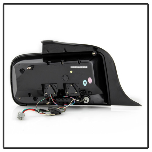 Spyder LED Tail Lights for Ford Mustang White Light Bar - Black