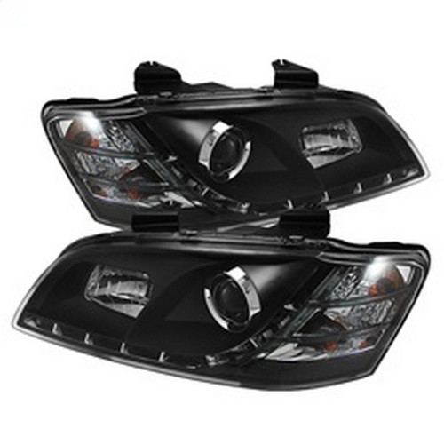Spyder Projector Headlights DRL for Pontiac G8 - Black