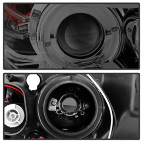 Spyder Proj LED Halo Amber Reflector for BMW E90 3-Series 4Dr - Smoke