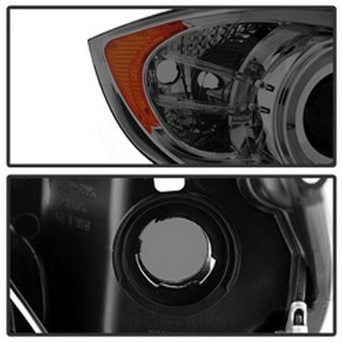 Spyder Proj LED Halo Amber Reflector for BMW E90 3-Series 4Dr - Smoke