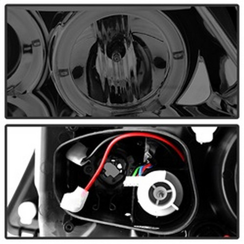 Spyder Proj LED Halo Amber Reflector for BMW E90 3-Series 4Dr - Smoke