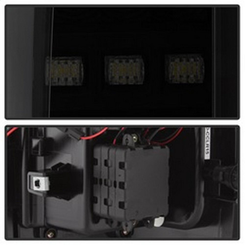 Spyder Light Bar LED Tail Lights for Chevy Colorado - Black Smoke