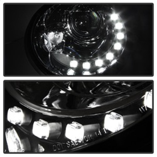 Spyder Projector Headlights DRL for Volkswagen Beetle - Chrome