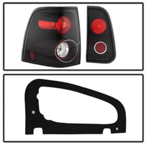 Spyder Euro Style Tail Lights for Lincoln Navigator - Black