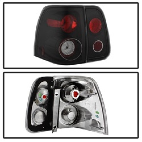 Spyder Euro Style Tail Lights for Lincoln Navigator - Black