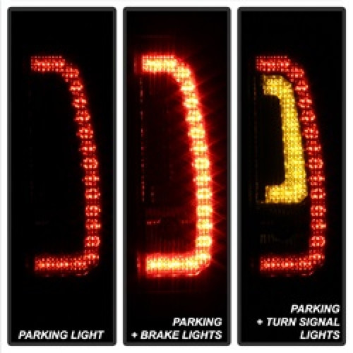 Spyder V2 LED Tail Lights for Chevy Suburban - Black Smoke