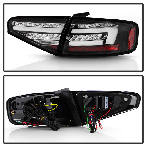 Spyder LED Tail Lights for Audi A4 4DR - Black