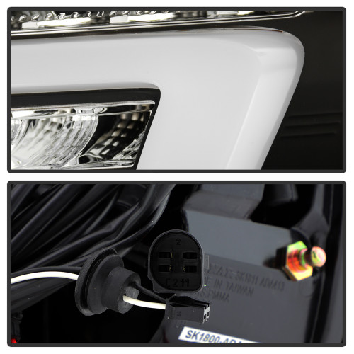 Spyder LED Tail Lights for Audi A4 4DR - Black