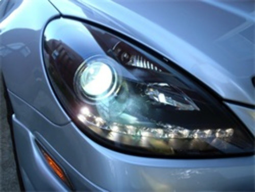 Spyder Projector Xenon/HID DRL for Mercedes Benz SLK - Black