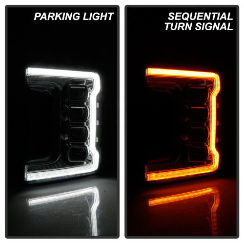 Spyder Full LED Headlights for Ford F-250/F-350/F450 - Black