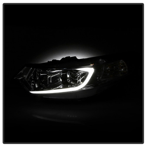 xTune Projector Headlights for Acura TSX - Light Bar DRL - Chrome