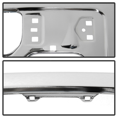 Spyder Front Bumper w/o Fog Light Hole for Ford F150 - Chrome