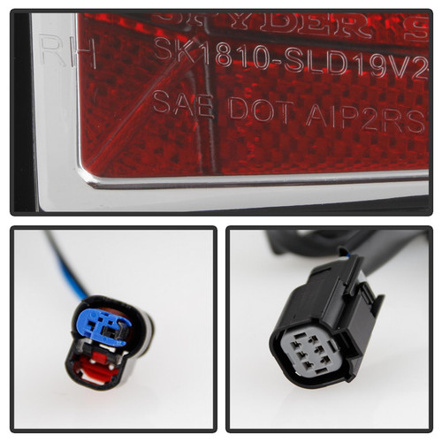 Spyder LED Tail Light for Chevy Silverado - Chrome