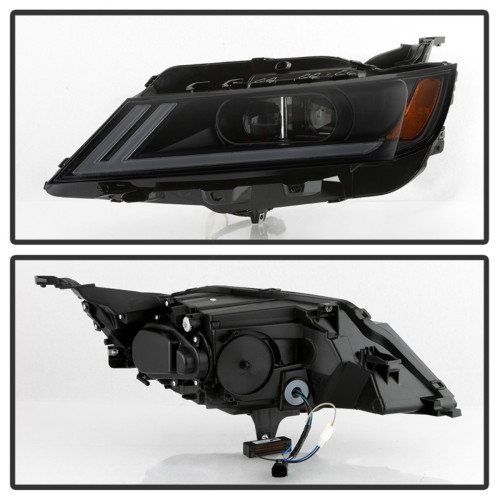 xTune DRL Halogen Projector Headlights for Chevy Impala - Black Smoke