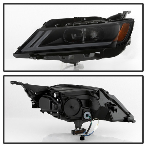 xTune DRL Halogen Projector Headlights for Chevy Impala - Black Smoke
