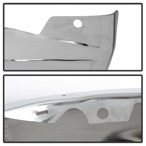 Spyder Front Bumper w/ Sensor & Fog Light Hole for Dodge Ram 1500 - Chrome