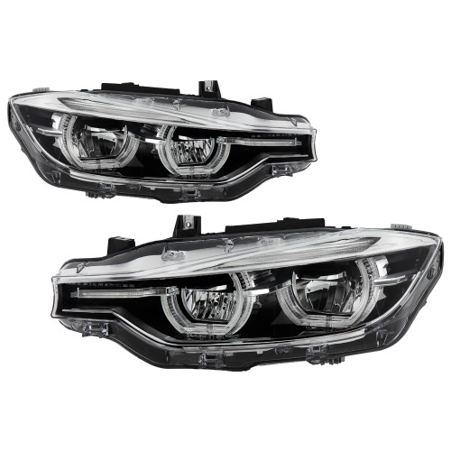 Spyder LED Projector Headlights for BMW F30 3 Series 4Dr - Chrome Spyder LED Projector Headlights for BMW F30 3 Series 4Dr - Chrome