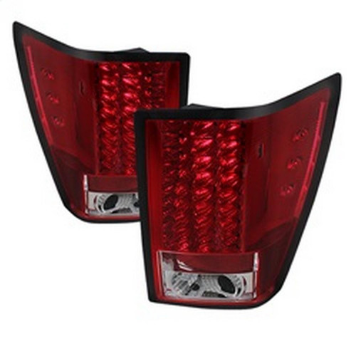 Spyder LED Tail Lights for Jeep Grand Cherokee - Red Clear
