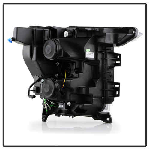 Spyder Projector Headlights for Ford F150 Halogen Model - Black