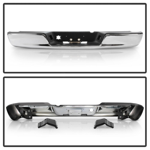 xTune Style Steel Rear Bumper for Dodge Ram 1500/2500/3500 - Chrome