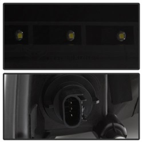 xTune Halo LED Projector Headlights for Dodge Ram - Black Smoke
