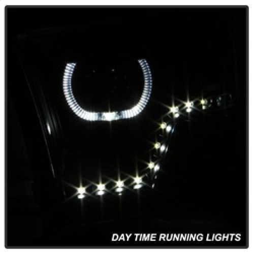 xTune Halo LED Projector Headlights for Dodge Ram - Black Smoke