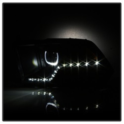 xTune Halo LED Projector Headlights for Dodge Ram - Black Smoke