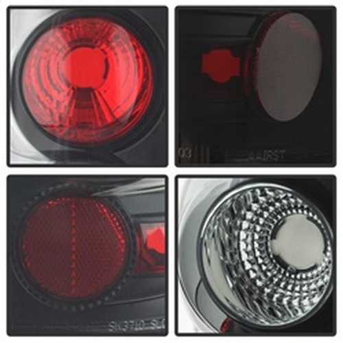 Spyder Euro Tail Lights for Chevy Silverado 1500 - Black Smoke