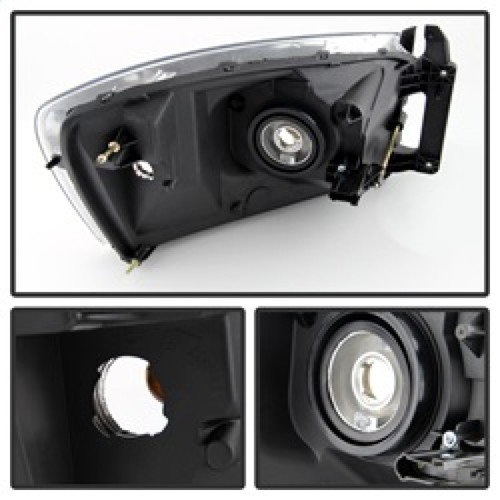 xTune Amber Crystal Headlights for Dodge Ram 1500/Ram 2500/3500 - Chrome