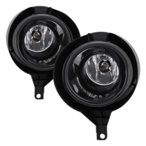 Spyder Fog Lights w/ Switch for Nissan Frontier Metal Chrome Bumper - Clear
