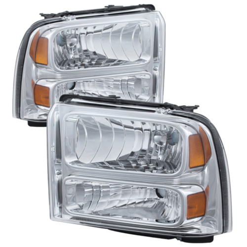 xTune Crystal Headlights for Ford Superduty - Chrome