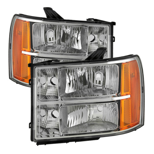 xTune Crystal Headlights for GMC Sierra - Chrome xTune Crystal Headlights for GMC Sierra - Chrome