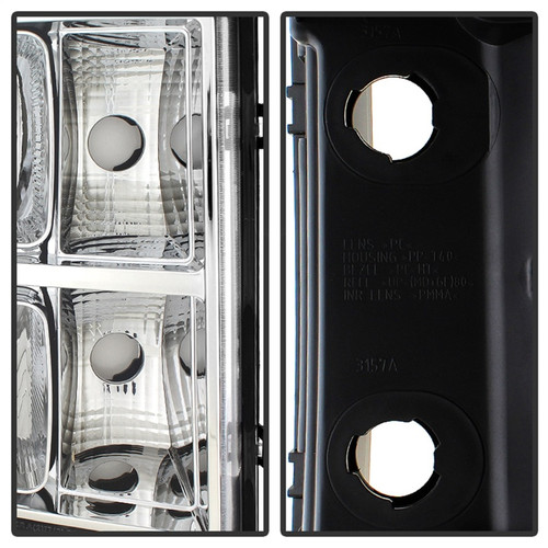 xTune Crystal Headlights for GMC Sierra - Chrome