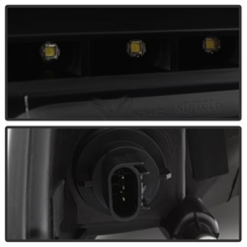 xTune Halo LED Projector Headlights for Dodge Ram - Black