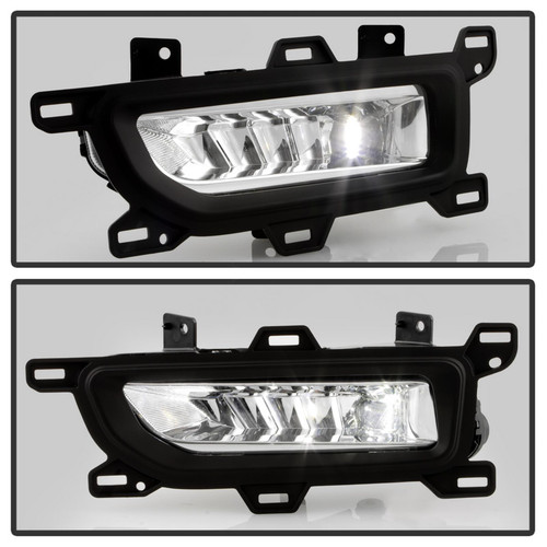 Spyder Style Fog Lights w/ Switch for Nissan Titan - Clear
