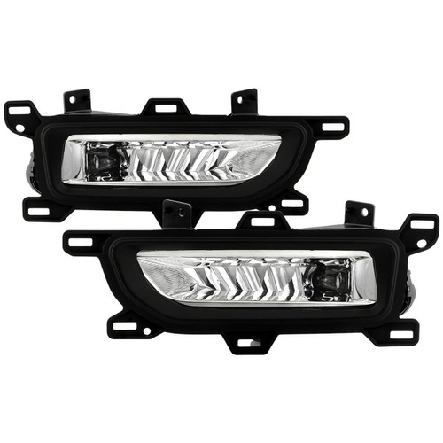 Spyder Style Fog Lights w/ Switch for Nissan Titan - Clear