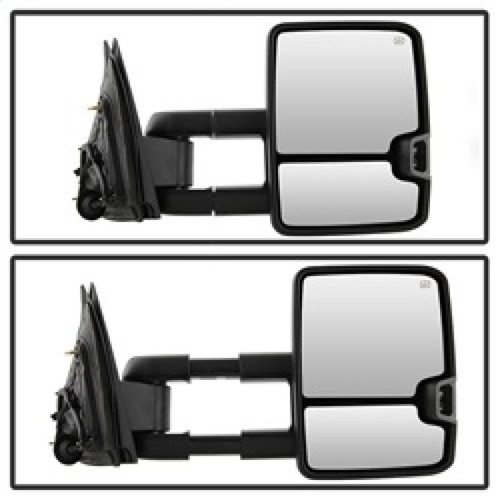xTune Heated Amber LED Signal Mirror for Chevy Silverado - Chrome