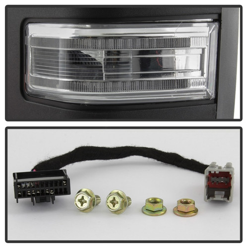 xTune Heated LED Telescoping Pwr Mirrors for Ford F-150 - Clear Pair