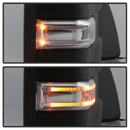 xTune Heated LED Telescoping Pwr Mirrors for Ford F-150 - Clear Pair