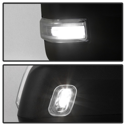 xTune Heated LED Telescoping Pwr Mirrors for Ford F-150 - Clear Pair