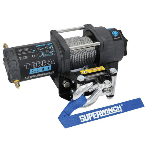 Superwinch 2500 LBS 12VDC 3/16in X 40ft Steel Wire Terra Winch