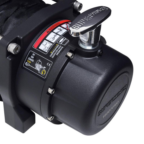 Superwinch 11500 LBS 12VDC 3/8in X 80ft Synthetic Rope Tiger Shark 11500 Winch